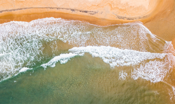 Waves on the beach