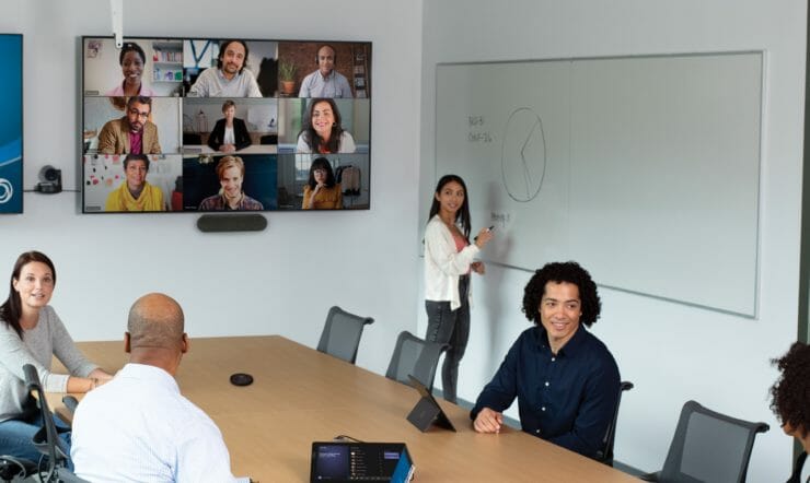People in a room