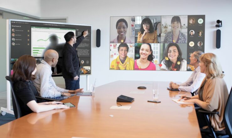 People in a room